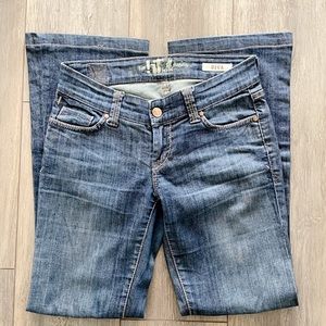 Wide leg bootcut jeans